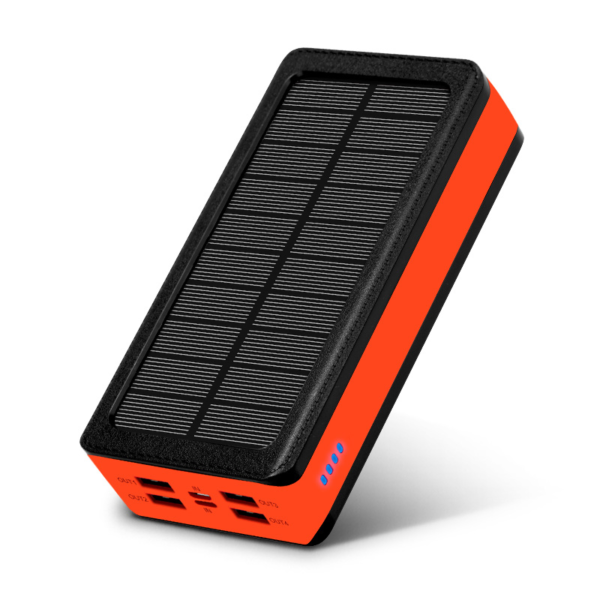 Powerbank solaire 30 000 mAh etanche